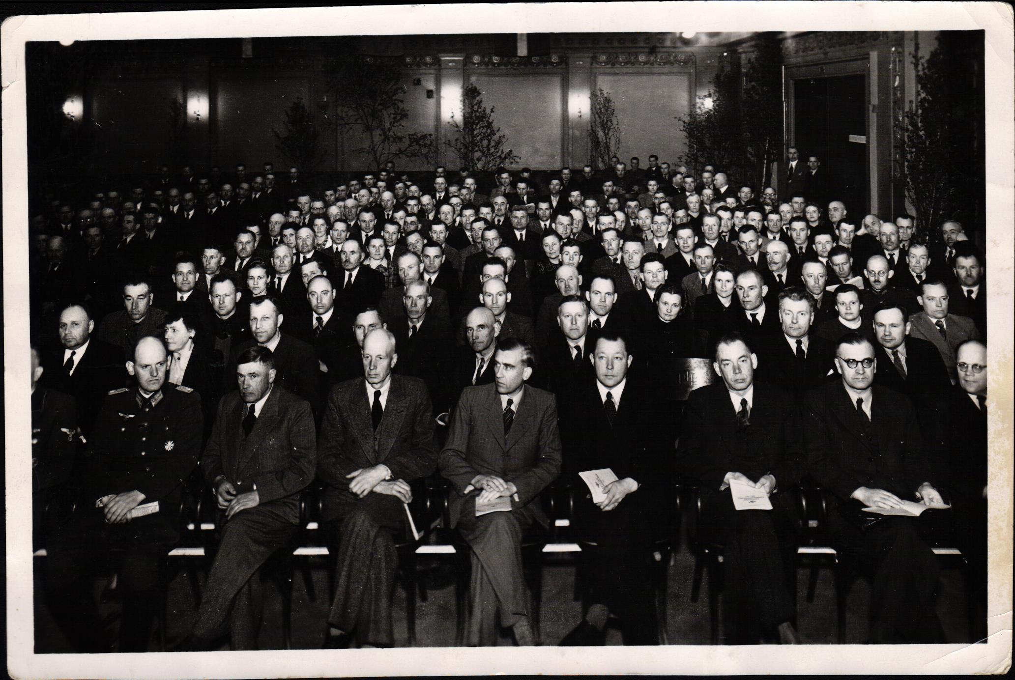 Latvijas Piensaimnieku Centrālās savienības biedru konference. 1941. gads.