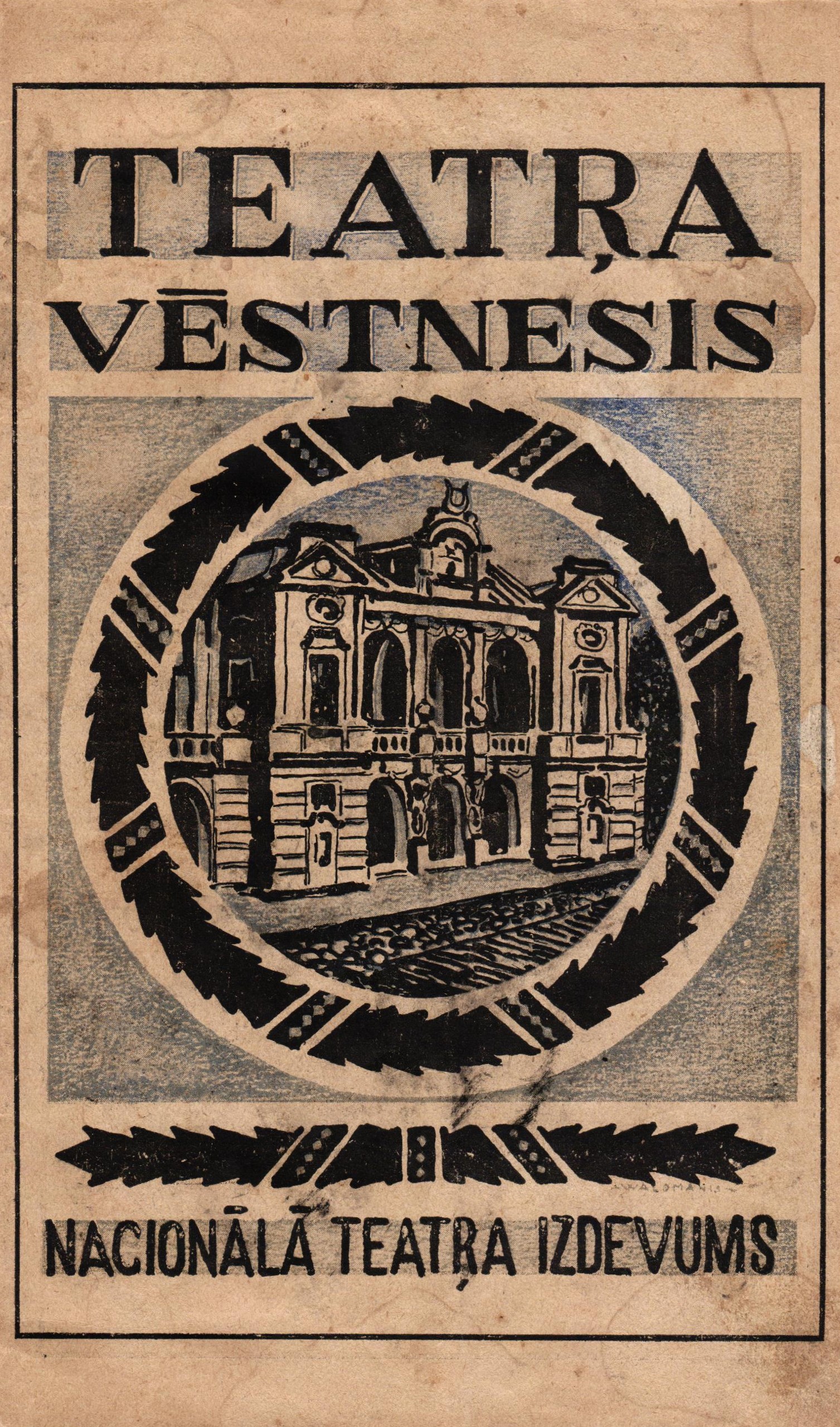 Latvijas Nacionālā teātra izdevums "Teātra Vēstnesis". 1934. / 1935. gada sezona.