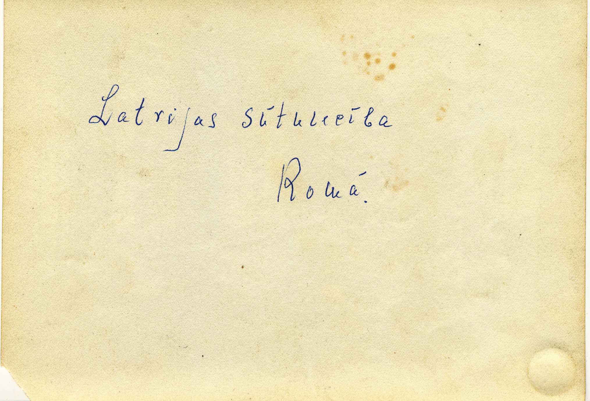 Latvijas diplomāta Viļa Šūmaņa dienesta gaitu Somijā, Francijā un Itālijā fotogrāfijas.