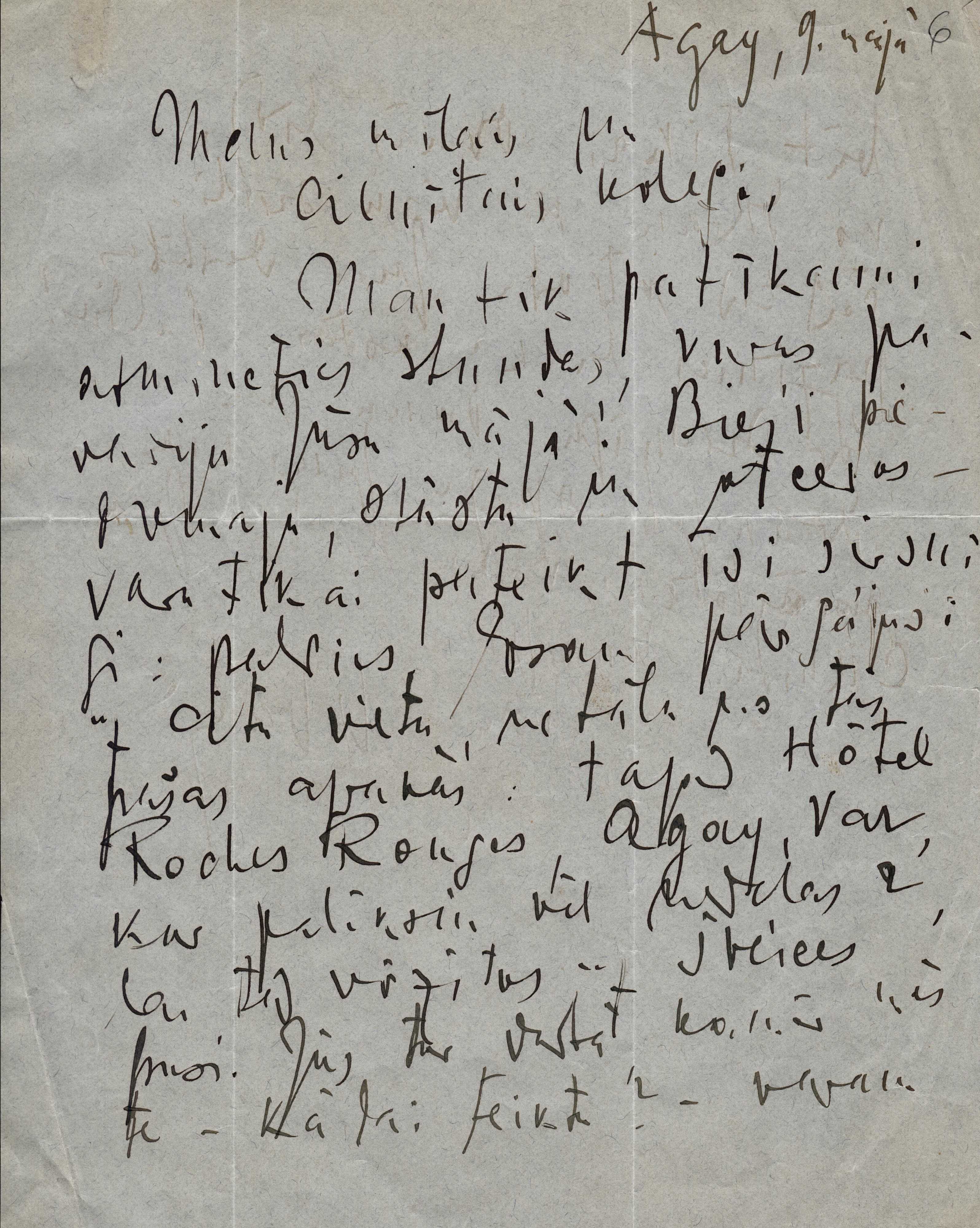 Latvijas sūtņa Beļģijā M.Valtera sarakste ar Bernes konsulārā korpusa diplomātu Jāni Kļaviņu-Elanski. 20.g.s.40.gadi.