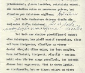 Kārļa Zariņa uzruna dziesmu svētku rīkotājiem, dalībniekiem un svētku viesiem 1954. gada 10. un 11. jūlijā Mančesterā. Avots: LNA_LVA, F2263_1_43, 28. lp.
