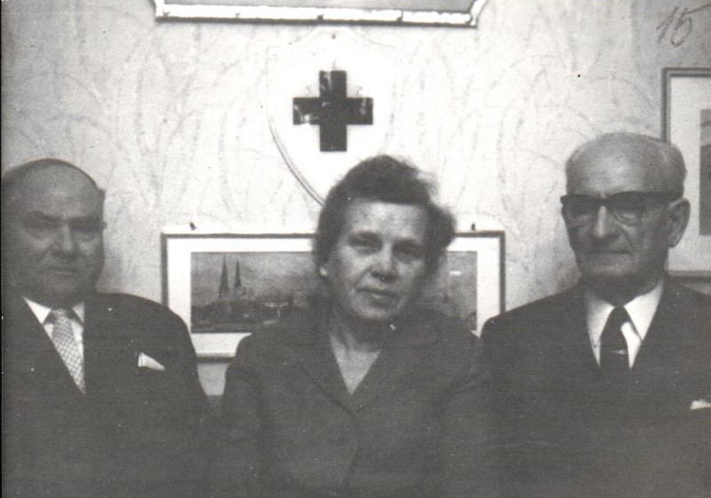 Aina Šilde pildot Latvijas Sarkanā Krusta ģenerālsekretāres pienākumus. 20. gadsimta 70. gadi. Avots: LNA_LVA_F2176_1v_349, 15. lp.