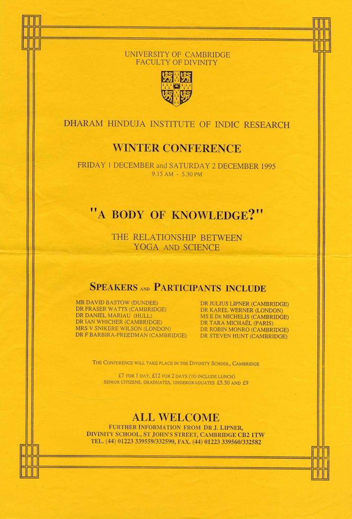 Kembridžas Universitātes rīkotās konferences programma, kur lektoru vidū uzstājas arī Velta Sniķere – Vilsone. Avots: LNA_LVA_F2709_1v_1, 29. lp.